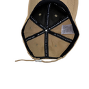 Boné Casual Emporio Armani GRIFE - Cor Bege  Logo Preto e Branco