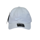 Boné Casual Nike Basics - Cor Branco  Logo Cinza