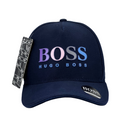 Boné Urbano Hugo Boss Grife - Cor Azul Escuro  Logo Oficial
