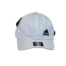 Boné Casual Adidas Basics 3 - Cor Branco  Logo Preto