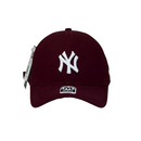 Boné Urbano New York Yankees - Cor Vinho  Logo Branco