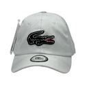 Boné Casual Lacoste Big Lacoste - Cor Branco  Logo Preto