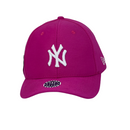 Boné Urbano New York Yankees - Cor Rosa  Logo Branco