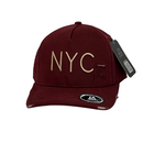 Boné Destroyed New York City - Cor Vinho  Logo Dourado