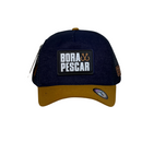 Boné Trucker Agro Bora Pescar - Cor Azul Escuro  Logo Original