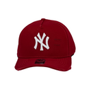 Boné Destroyed New York Yankees - Cor Vermelho  Logo Branco
