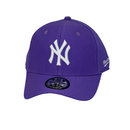 Boné Casual New York Yankees - Cor Roxo  Logo Branco