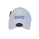 Boné Casual Hugo Boss BOSS MEDIUM - Cor Branco  Logo Azul Bebe