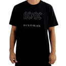 Camiseta Manga Curta ACDC - Back In Black Tape
