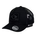 Boné Trucker Agro Não Para - Cor Preto  Logo Preto