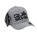 Boné Fitted QuikSilver BIG - Cor Cinza  Logo Preto