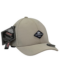 Boné Fitted Quiksilver Classics - Cor Bege  Logo Preto