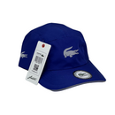 Boné Casual Lacoste Basic Two - Cor Azul Escuro  Logo Cinza