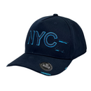 Boné Destroyed New York City - Cor Azul Escuro  Logo Azul