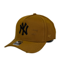 Boné Destroyed New York Yankees - Cor Mostarda  Logo Preto