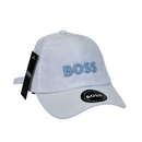 Boné Casual Hugo Boss BOSS MEDIUM - Cor Branco  Logo Azul Bebe