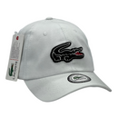 Boné Casual Lacoste Big Lacoste - Cor Branco  Logo Preto