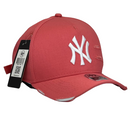 Boné Destroyed New York Yankees - Cor Rosa  Logo Branco