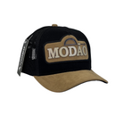 Boné Trucker Agro MODÃO - Cor Preto  Logo Marrom