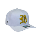 Boné Urbano Black Co Streets - Cor Branco  Logo Amarelo