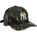 Boné Destroyed New York Yankees - Cor Camuflado  Logo Gelo