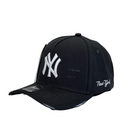 Boné Destroyed New York Yankees - Cor Cinza  Logo Branco