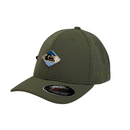 Boné Fitted Quiksilver Basic - Cor Verde Militar  Logo Original