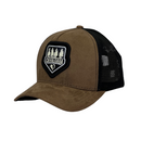 Boné Trucker Cavalgada - Cor Preto e Marrom  Logo Original
