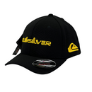 Boné Fitted QuikSilver BIG - Cor Preto  Logo Amarelo