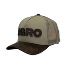 Boné Trucker AGRO Basic - Cor Bege  Logo Marrom