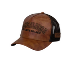 Boné Trucker Agro MANGALARGA - Cor Marrom  Logo Marrom