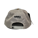 Boné Trucker Rodeo AgroFarm - Cor Preto e Bege  Logo Marrom