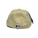 Boné Aba Reta New York Yankees - Cor Amarelo  Logo Vinho