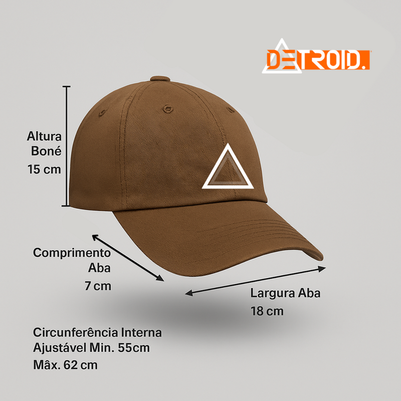 Boné Casual Lackpard Basic - Cor Cinza  Logo Oficial