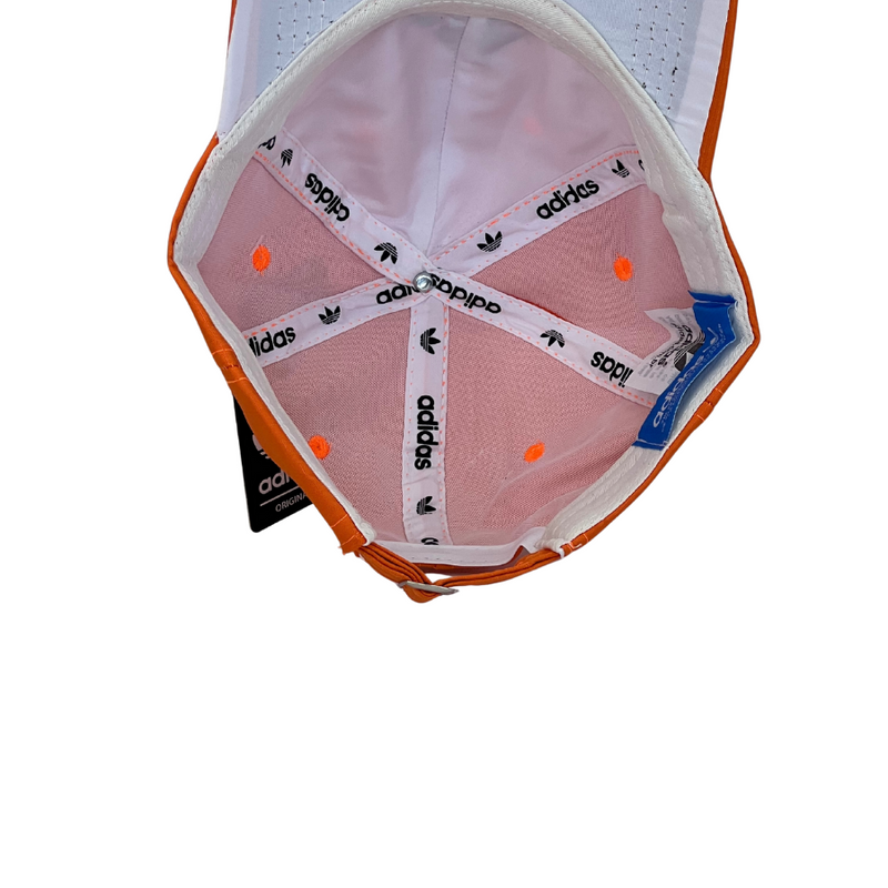 Boné Casual Adidas Basics - Cor Laranja  Logo Preto