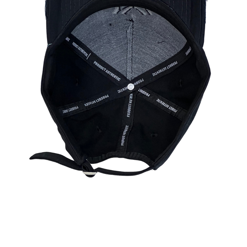 Boné Destroyed New York Yankees - Cor Preto  Logo Cinza