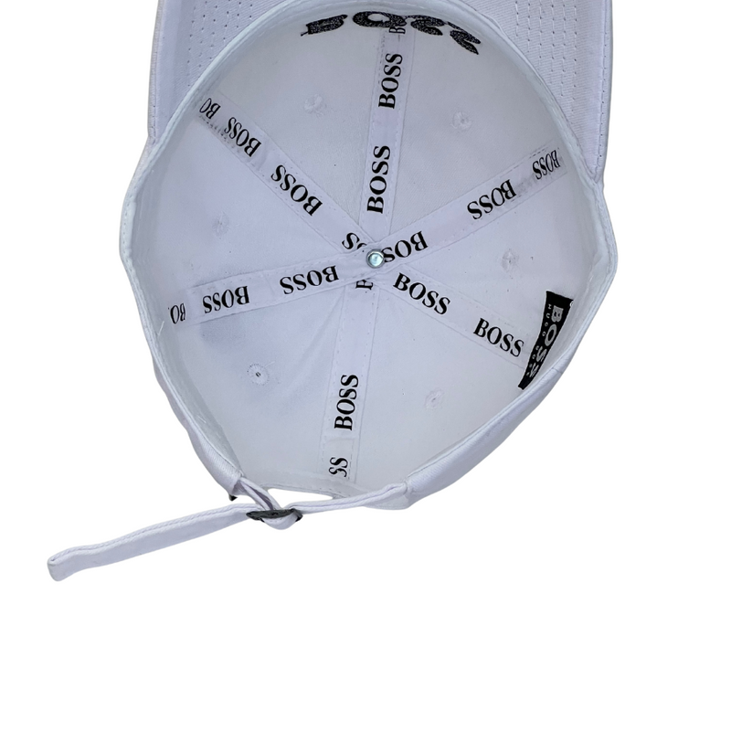 Boné  Casual Hugo Boss BOSS MEDIUM - Cor Branco  Logo Preto