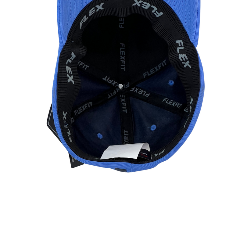 Boné Fitted Quiksilver BIG BACK - Cor Azul  Logo Preto