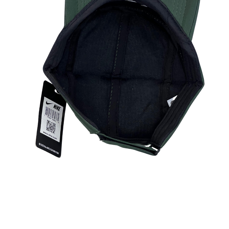 Boné Casual Nike Basic Two - Cor Verde Escuro  Logo Branco