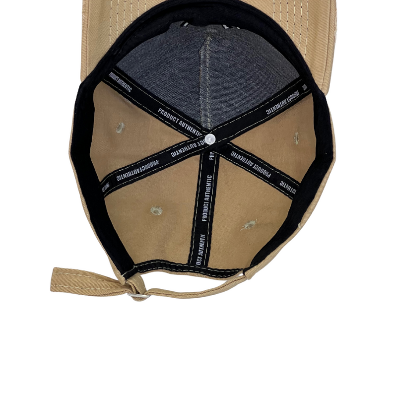 Boné Destroyed New York Yankees - Cor Marrom  Logo Preto