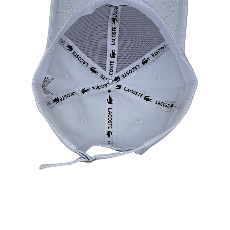 Boné Urbano Lacoste Basic - Cor Branco  Logo Original
