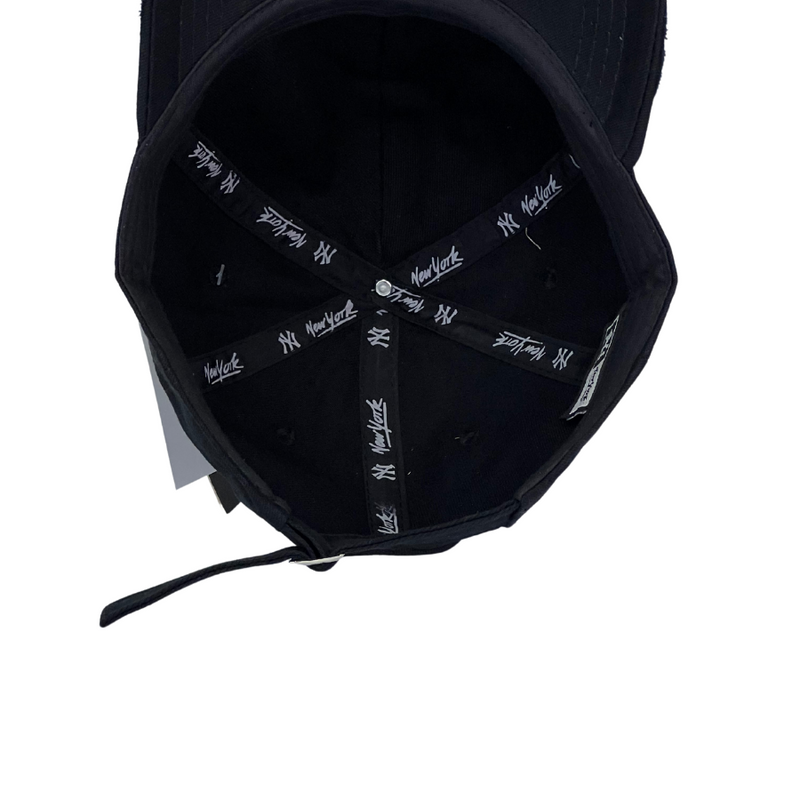 Boné Destroyed New York Yankees - Cor Preto  Logo Preto