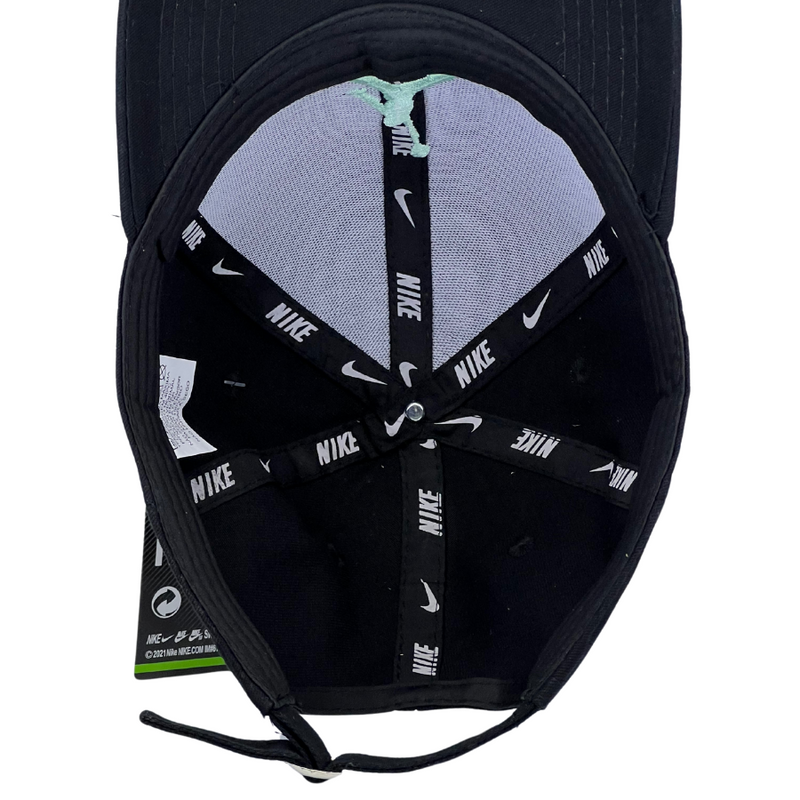 Boné Casual Nike Jordan - Cor Preto  Logo Verde Agua