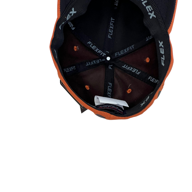 Boné Fitted Quiksilver Basic - Cor Laranja  Logo Preto