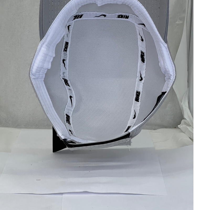 Boné Casual Nike Basic Two - Cor Cinza  Logo Cinza