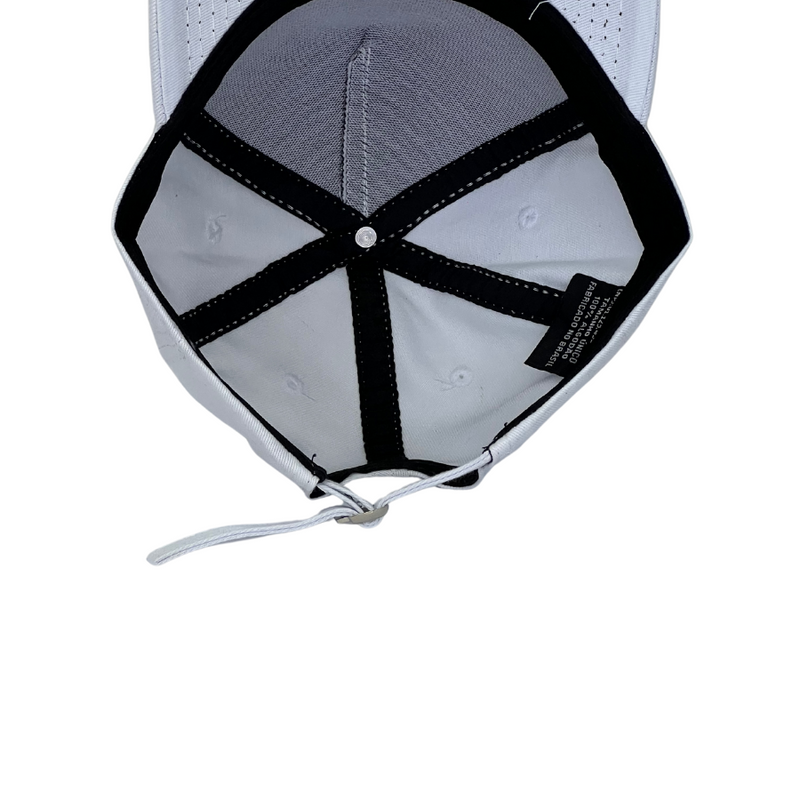 Boné Destroyed New York Yankees - Cor Branco  Logo Preto