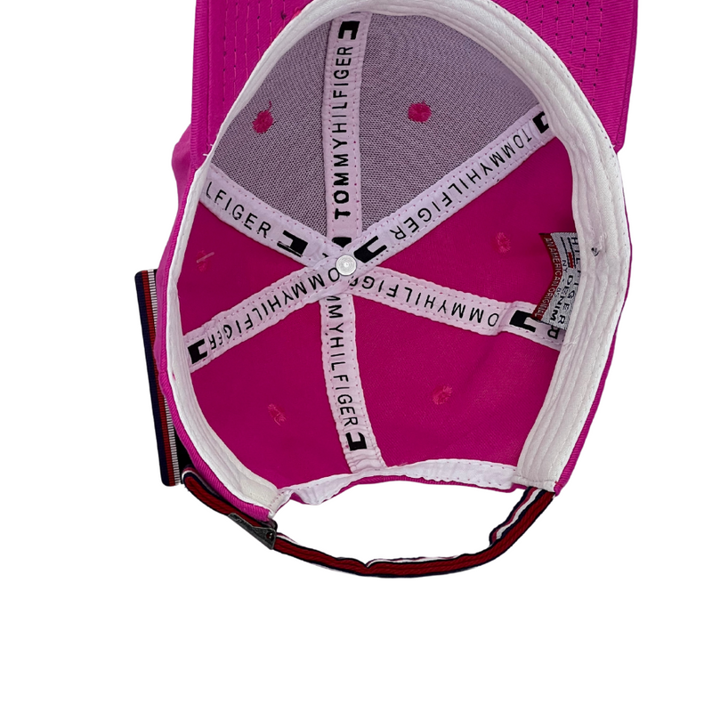 Boné Urbano Tommy Hilfiger Basic - Cor Rosa Choque  Logo Oficial