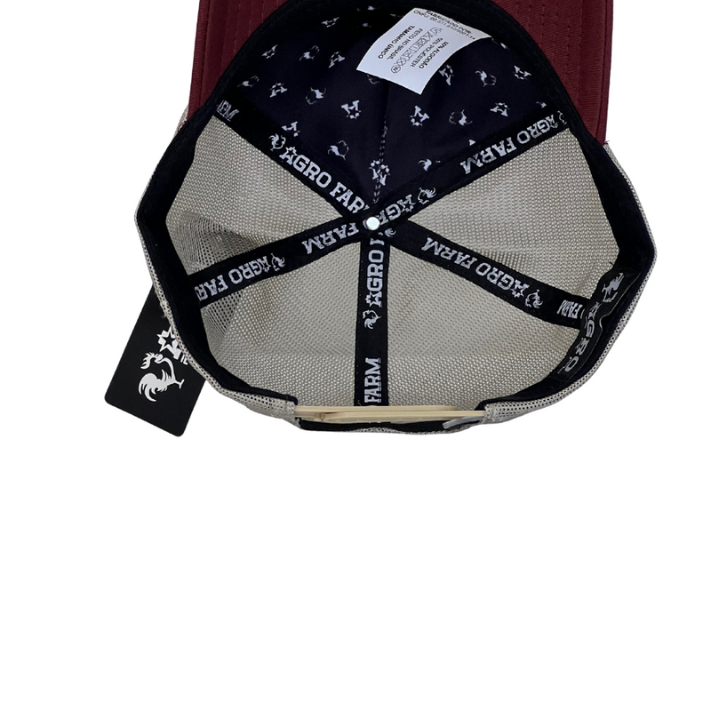 Boné Trucker Agro Bora Pescar - Cor Azul Escuro  Logo Original