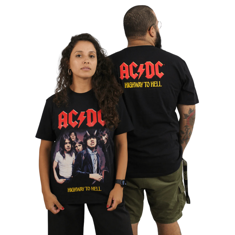 Camiseta Manga Curta ACDC - Highway To Hell