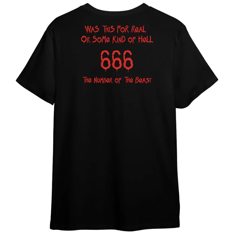 Camiseta Manga Curta Iron Maiden - The Number Of The Beast